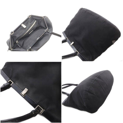 Prada Vintage Tessuto Tote Bag Nylon Black — view 8
