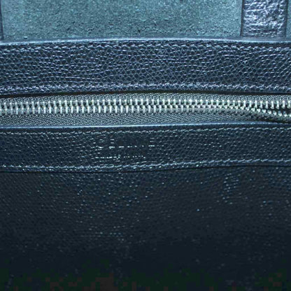 Celine Small Vertical Cabas 2-Way Handbag Shoulder Cowhide Leather Vintage Logo — view 4