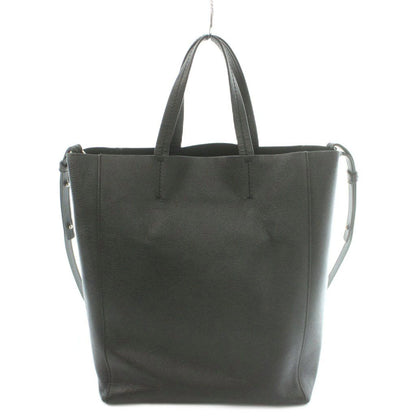 Celine Small Vertical Cabas 2-Way Handbag Shoulder Cowhide Leather Vintage Logo — view 3