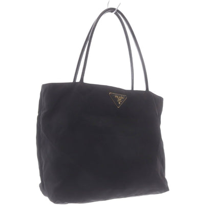 Prada Tote Bag Triangular Plate Nylon Black — view 4