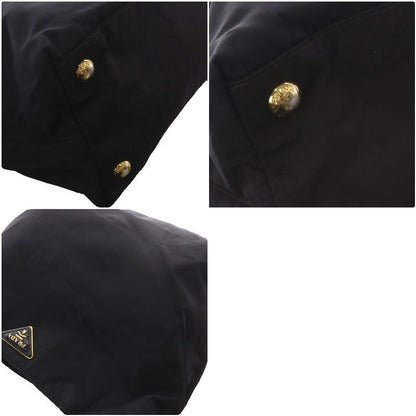 Prada Tote Bag Triangular Plate Nylon Black — view 8
