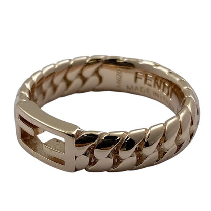 Fendi Bucket Ring FF Logo Accessory Gold Plated — view 8