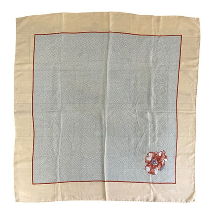 Chanel Scarf Shawl Camellia Silk Beige
