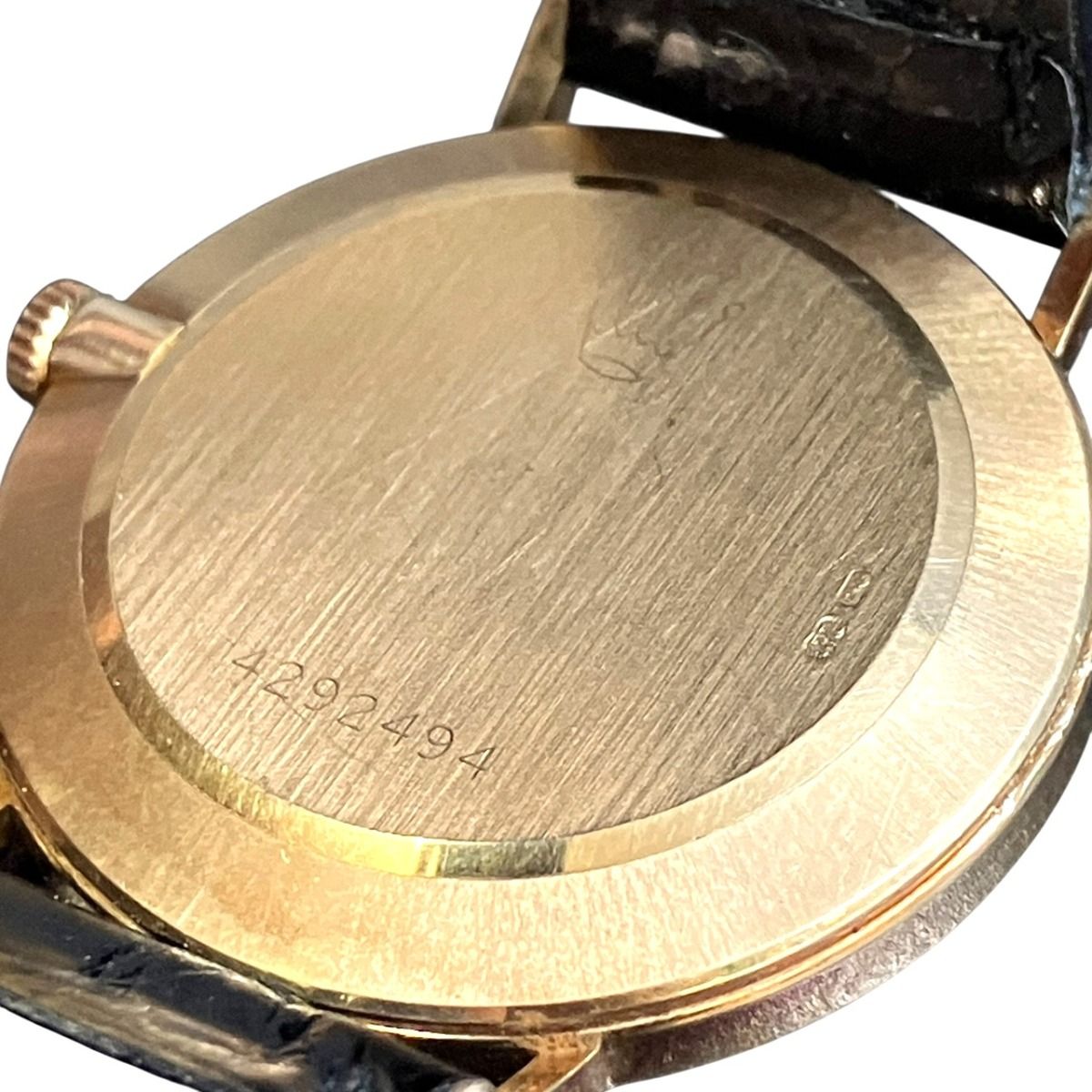 Rolex Cellini Watch 18K Leather Hand Wound Gold Dial — view 5