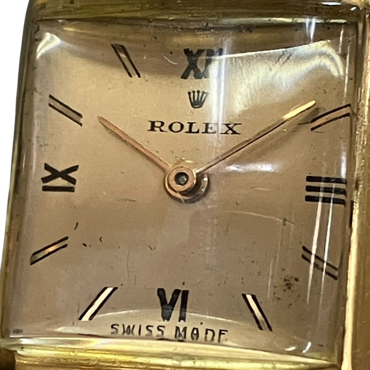 Rolex Precision Watch 18K Linen Hand Wound Gold Dial — view 4