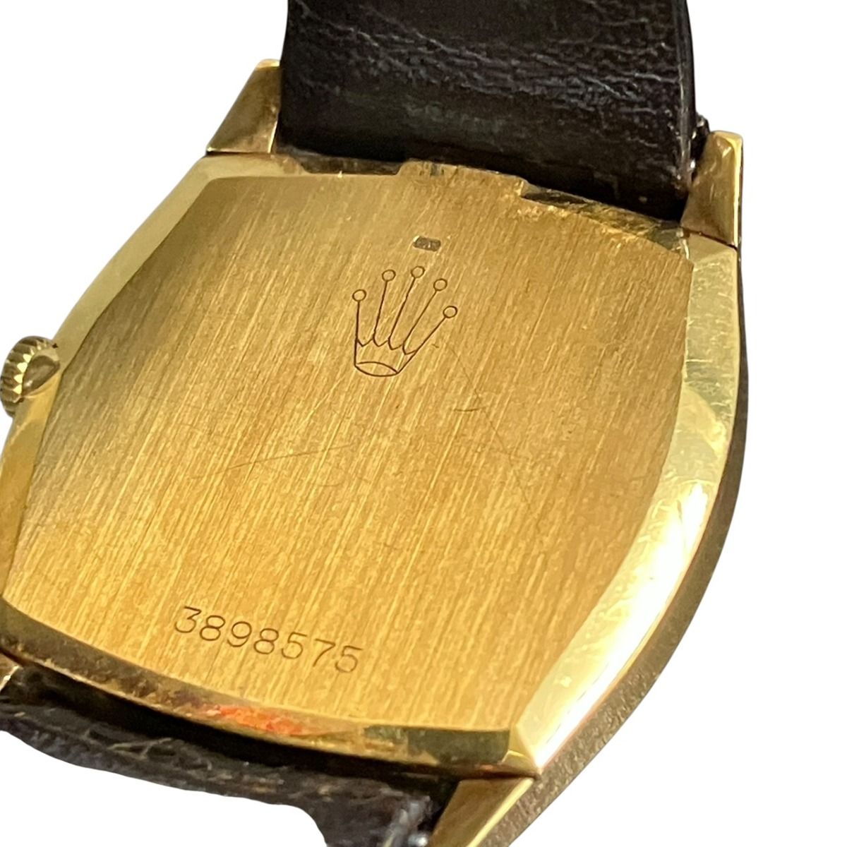 Rolex Cellini 18K Leather Hand Wound Gold Dial — view 5