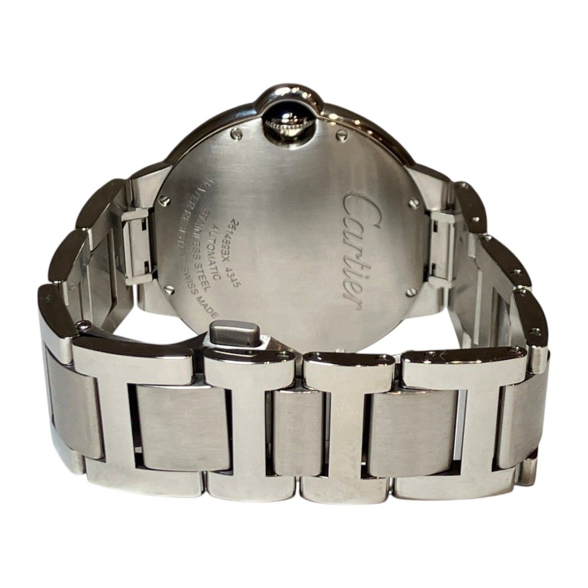 Cartier Barron Blue Watch SS Automatic Gray Dial — view 6