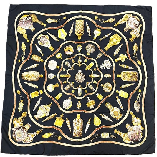 Hermes Qu Importe le Flacon Pourvu Qu 'on Ait L 'ivresse Carre 90 Scarf Silk