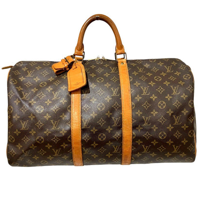 Louis Vuitton Keepall 50 Monogram Boston Bag Canvas