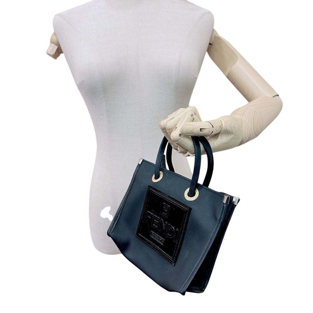 Fendi Pouch Mini Logo FF Handbag — view 6