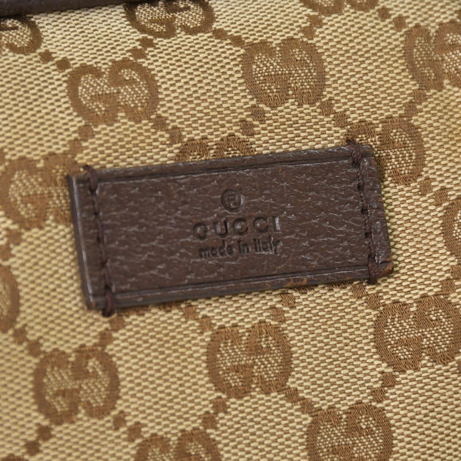 Gucci GG Canvas Boston Bag Sherry Line Brown Beige — view 4