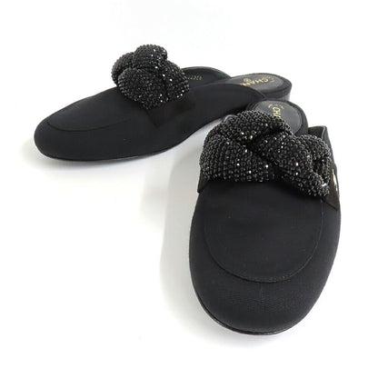Chanel Rhinestone Mules Black — view 2