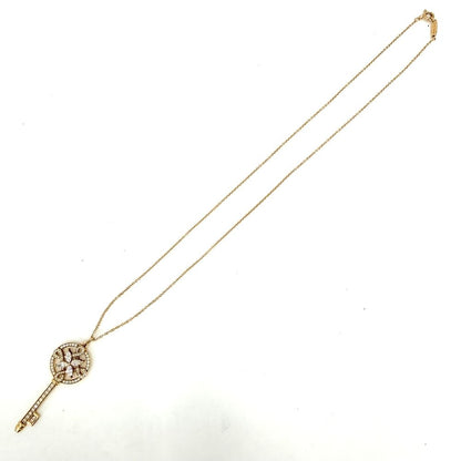 Tiffany & Co Necklace Victoria Key Accessory 18K Yellow Gold Diamond Vintage — view 6