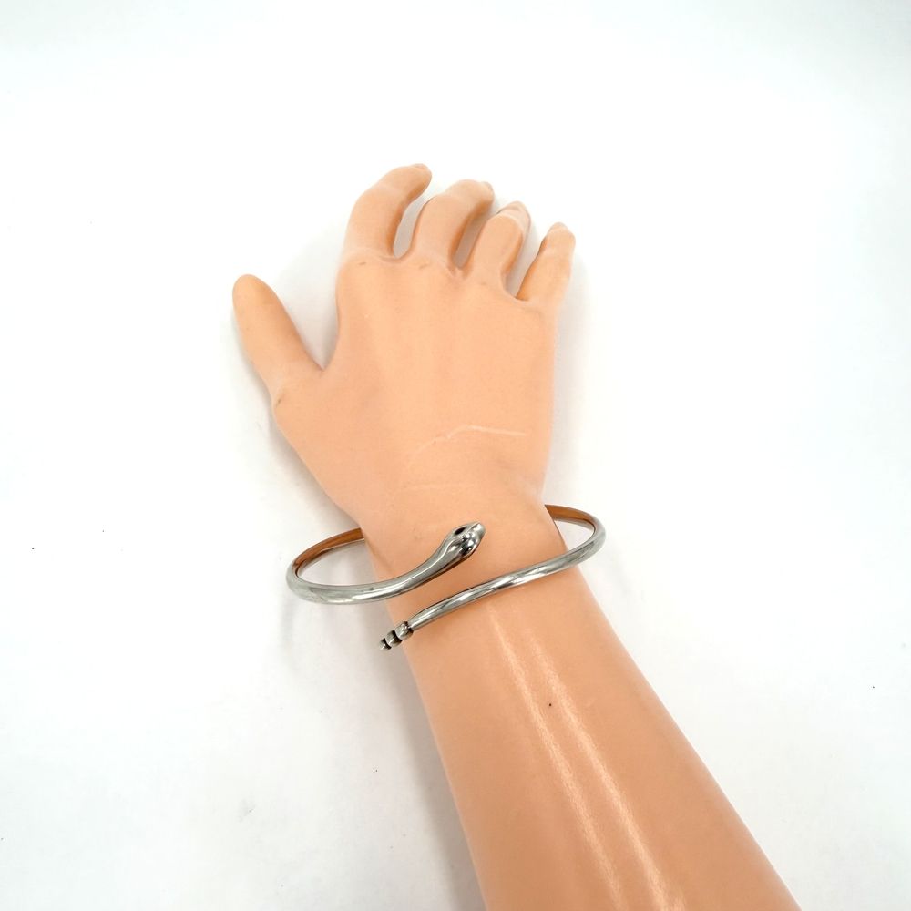 Tiffany & Co Bangle Snake Accessory Bracelet 925 Sterling Silver Vintage — view 3