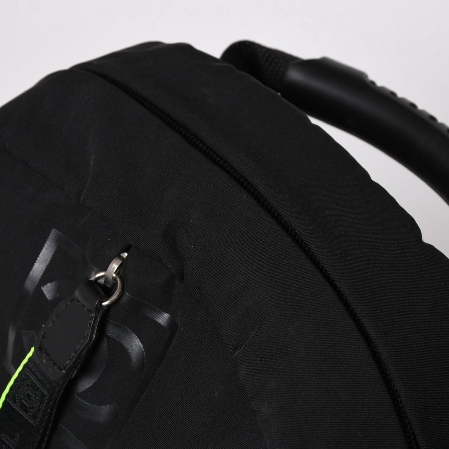 Chanel Sports Line Backpack Black Lime Green Nylon Leather — view 5