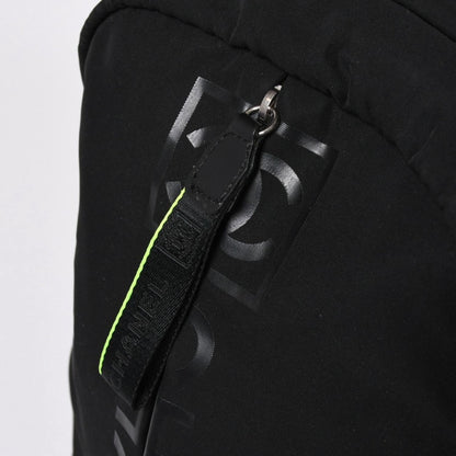 Chanel Sports Line Backpack Black Lime Green Nylon Leather — view 7