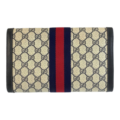 Gucci Vintage Sherry Line GG Supreme Canvas 41 014 25 Clutch — view 2