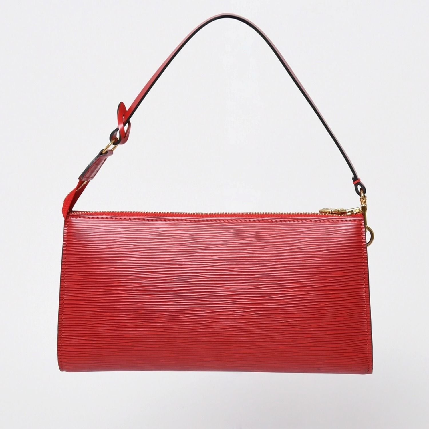 Louis Vuitton Pochette Accessoires Epi Leather Castilian Red Gold — view 2