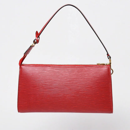 Louis Vuitton Pochette Accessoires Epi Leather Castilian Red Gold — view 2