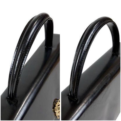 Loewe Anagram Top Handle Bag Logo Handbag Black — view 7