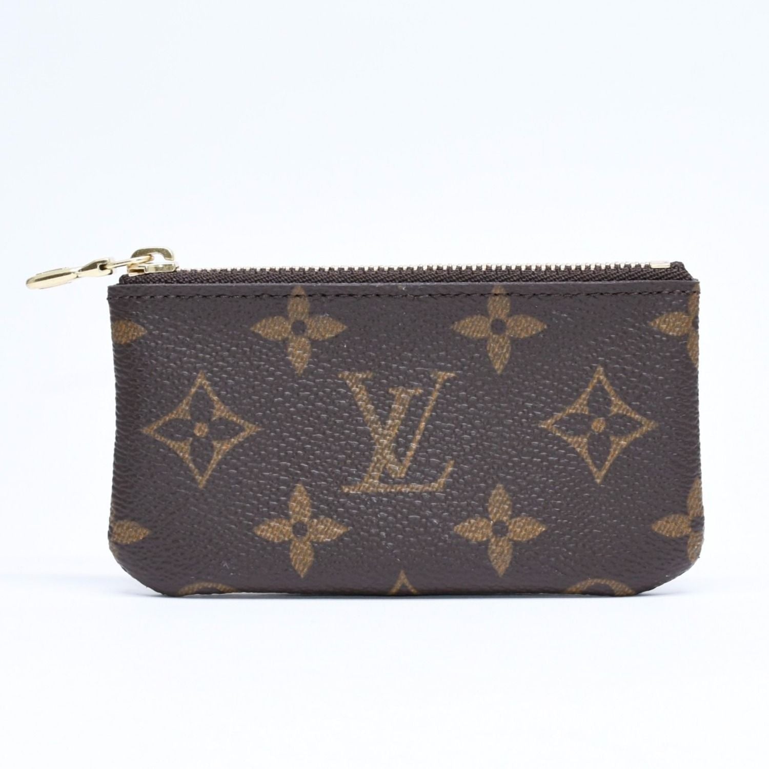 Louis Vuitton Pochette Cles Coin Purse Monogram Brown