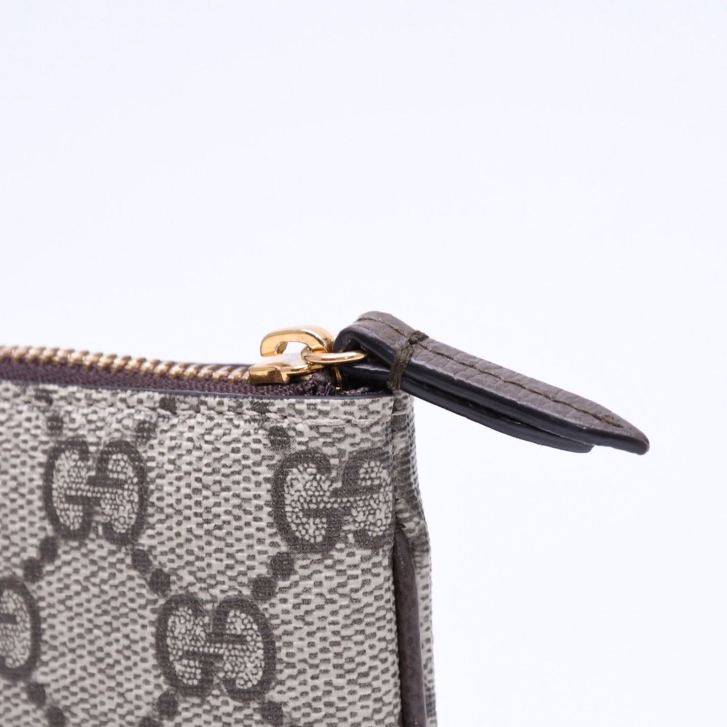Gucci Coin Purse Case GG Pattern Canvas Gold — view 8