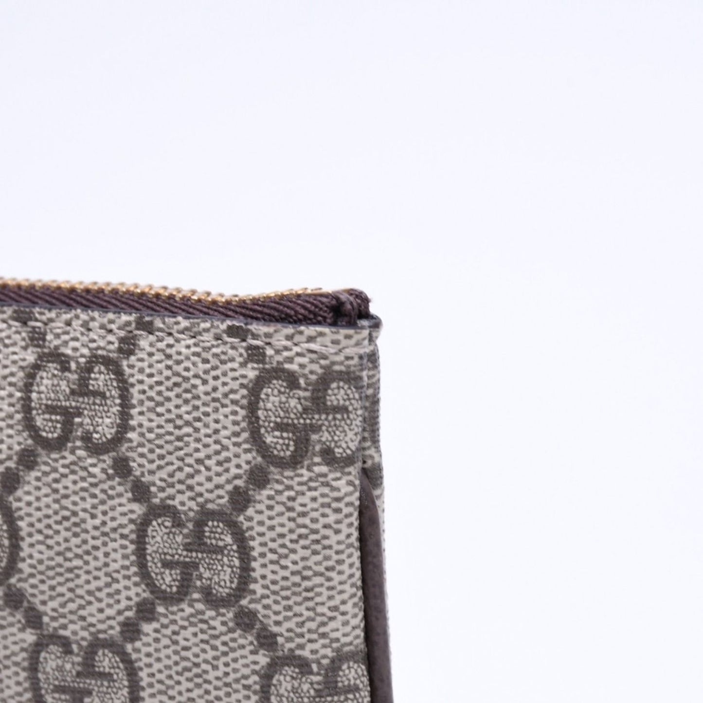 Gucci Coin Purse Case GG Pattern Canvas Gold — view 4