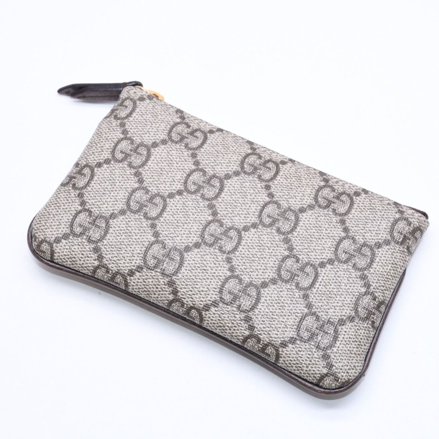 Gucci Coin Purse Case GG Pattern Canvas Gold — view 3