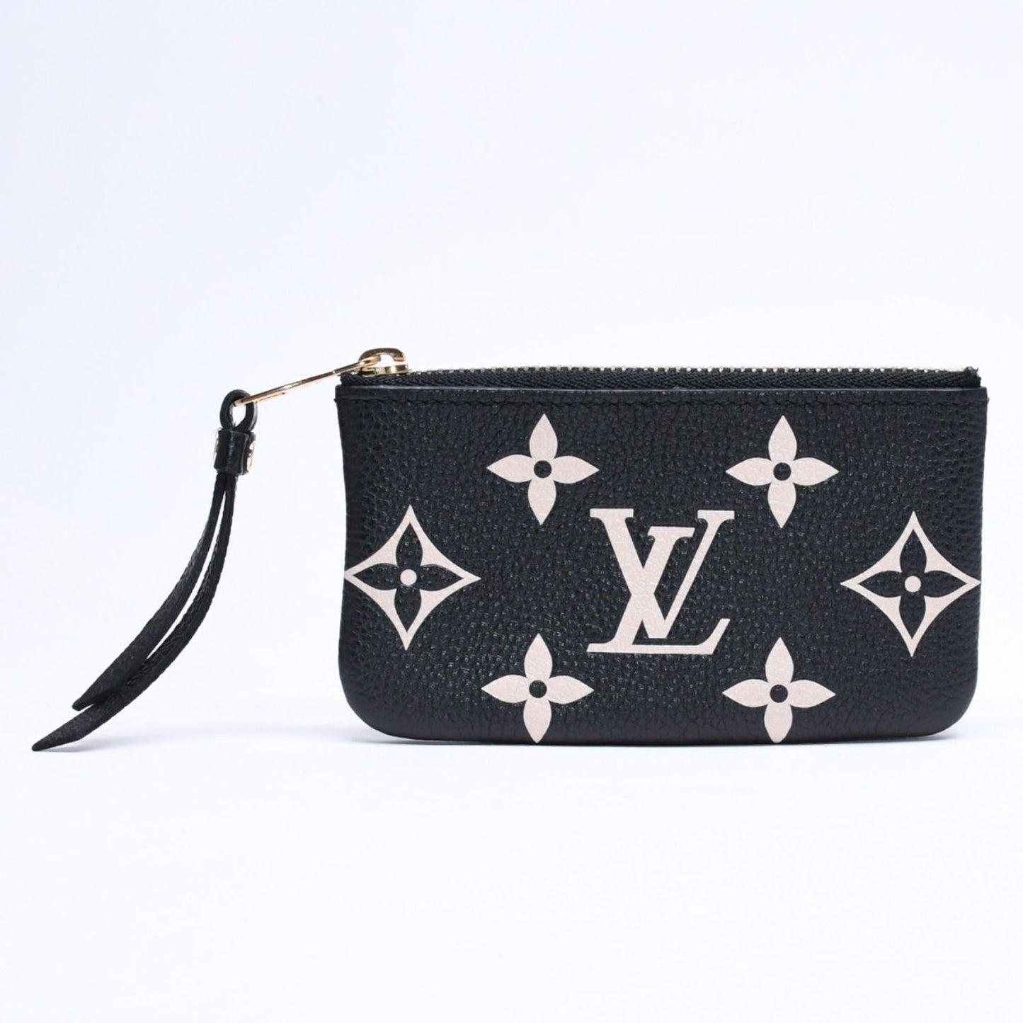 Louis Vuitton Coin Purse Monogram Empreinte Noir Pochette Cles Black Beige
