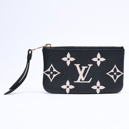 Louis Vuitton Coin Purse Monogram Empreinte Noir Pochette Cles Black Beige
