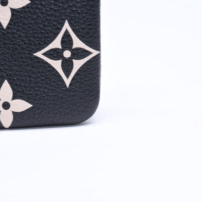 Louis Vuitton Coin Purse Monogram Empreinte Noir Pochette Cles Black Beige — view 6