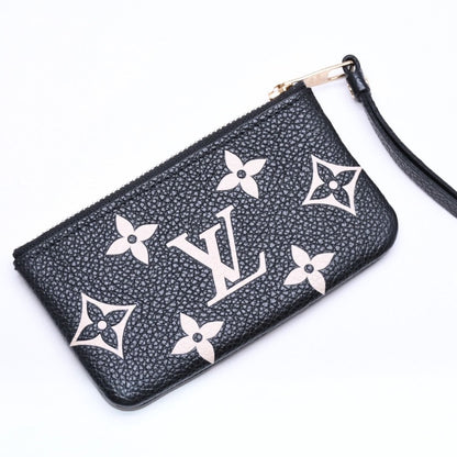 Louis Vuitton Coin Purse Monogram Empreinte Noir Pochette Cles Black Beige — view 4