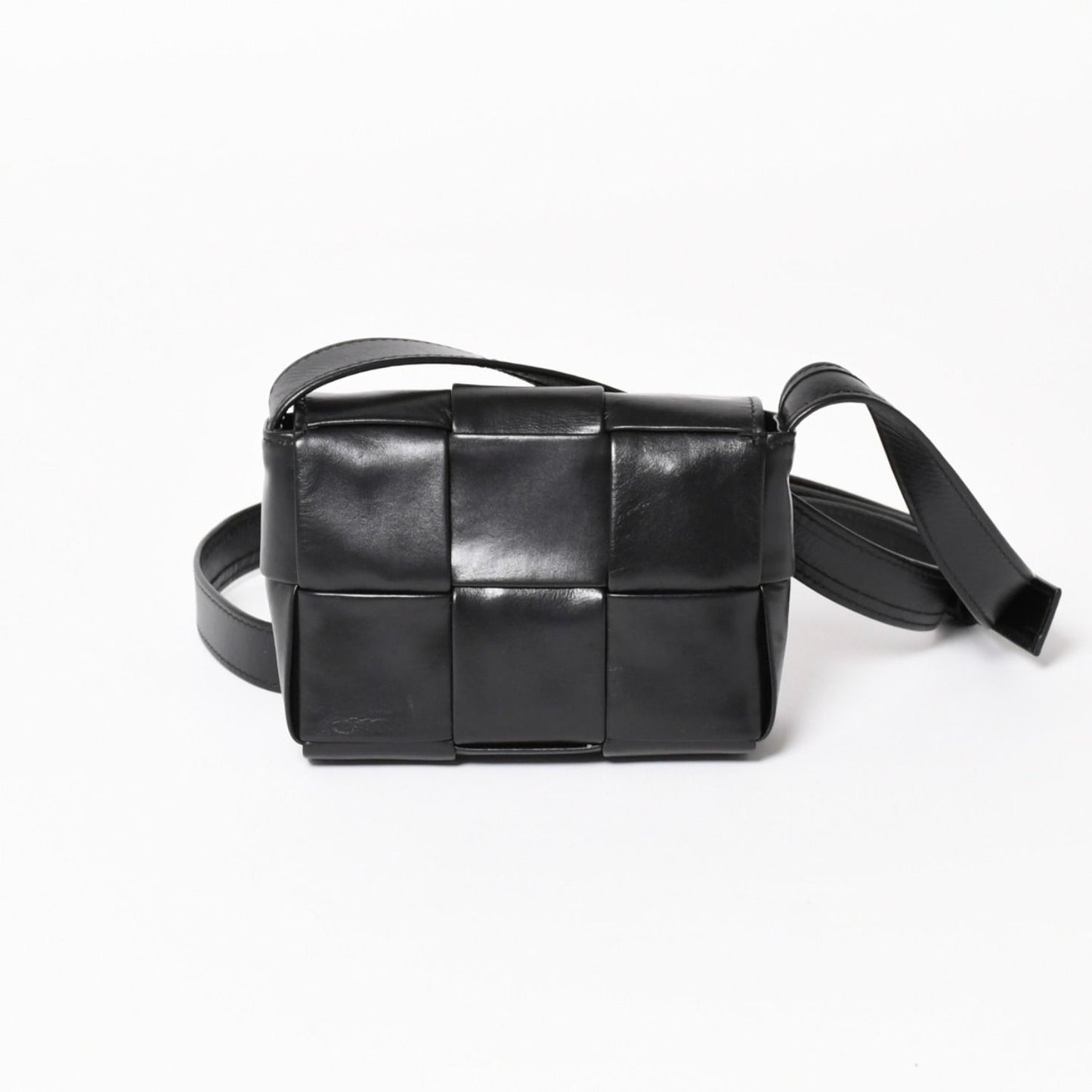 Bottega Veneta Cassette Candy Mini Shoulder Bag Black Leather — view 3