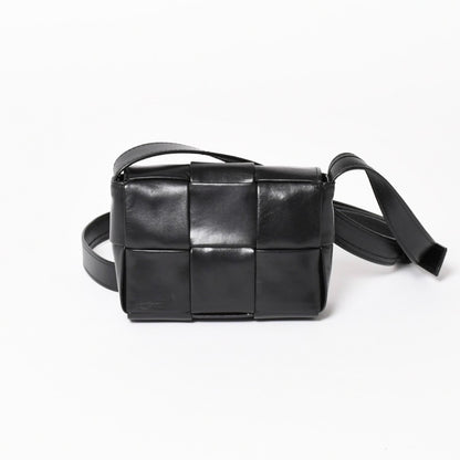 Bottega Veneta Cassette Candy Mini Shoulder Bag Black Leather — view 3