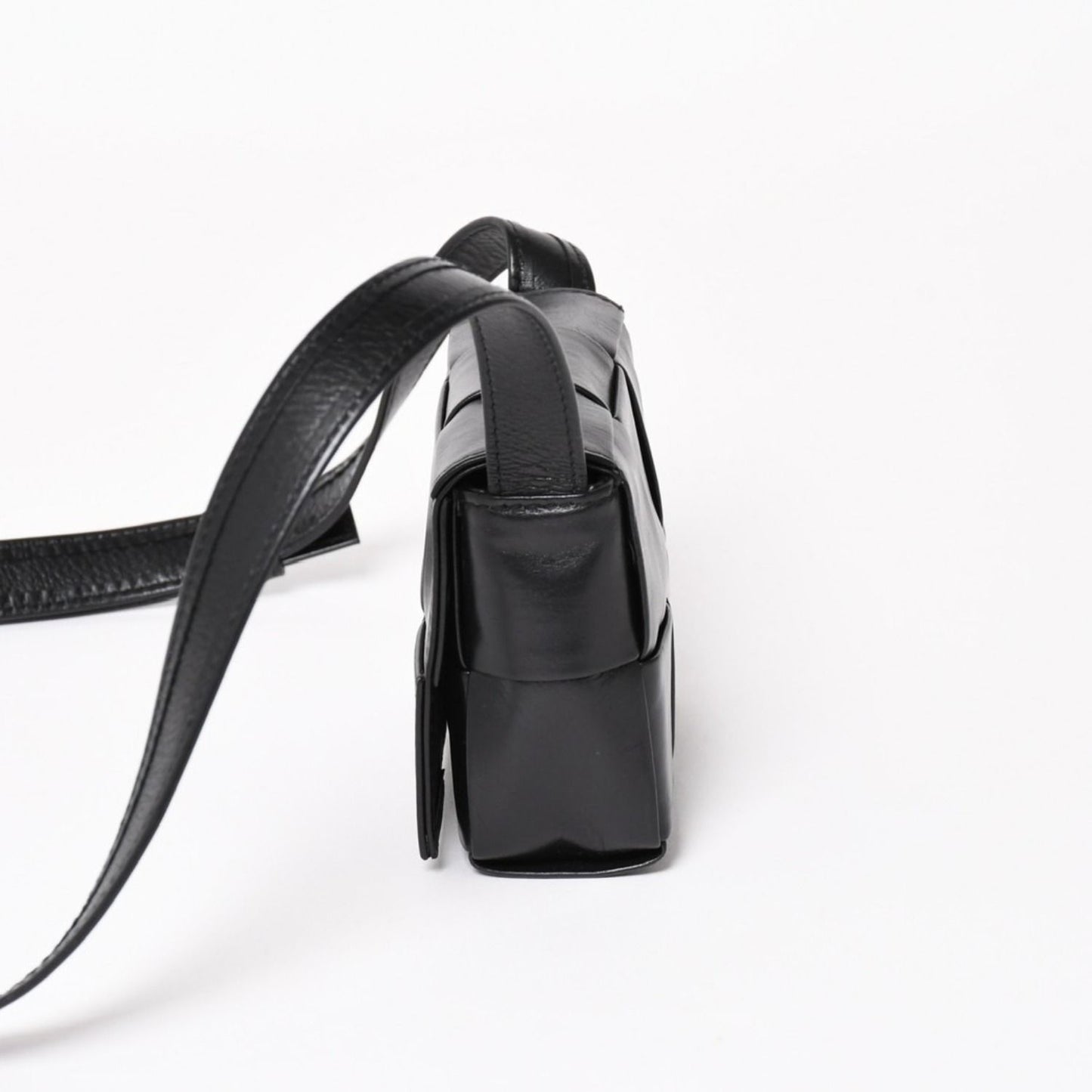 Bottega Veneta Cassette Candy Mini Shoulder Bag Black Leather — view 5