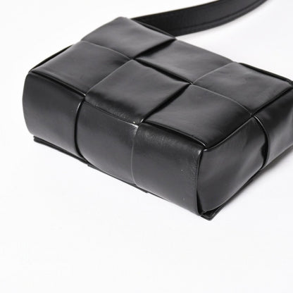 Bottega Veneta Cassette Candy Mini Shoulder Bag Black Leather — view 8