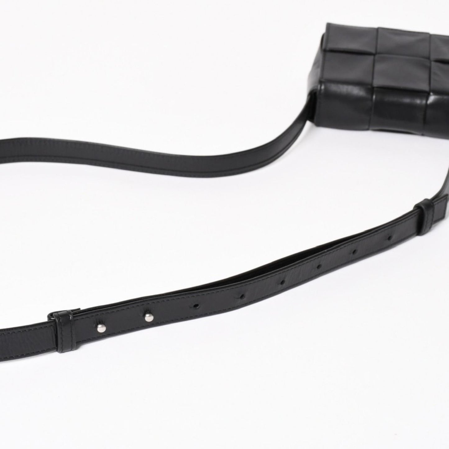 Bottega Veneta Cassette Candy Mini Shoulder Bag Black Leather — view 7