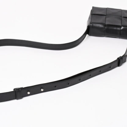 Bottega Veneta Cassette Candy Mini Shoulder Bag Black Leather — view 7