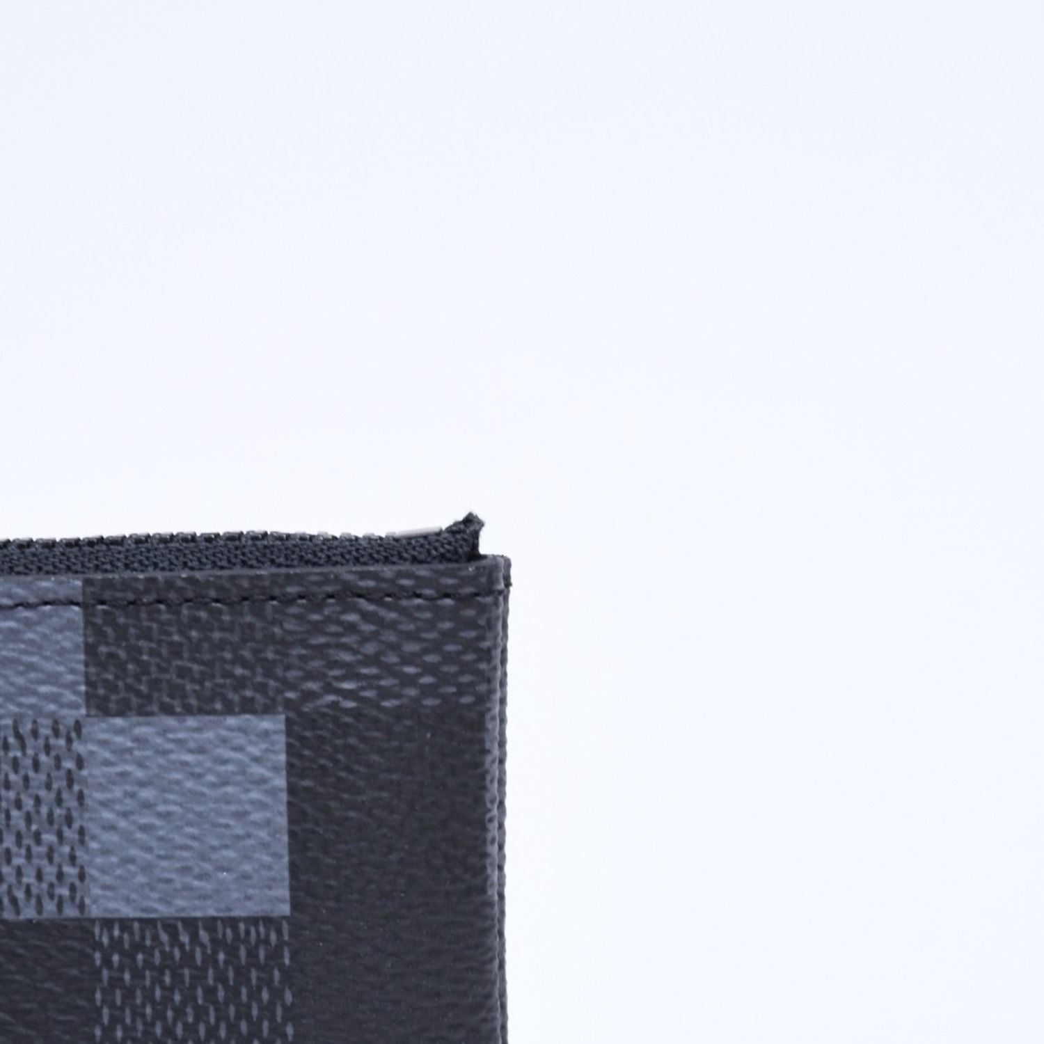 Louis Vuitton Coin Purse Damoflage Canvas Pochette Cles Black Gray — view 5