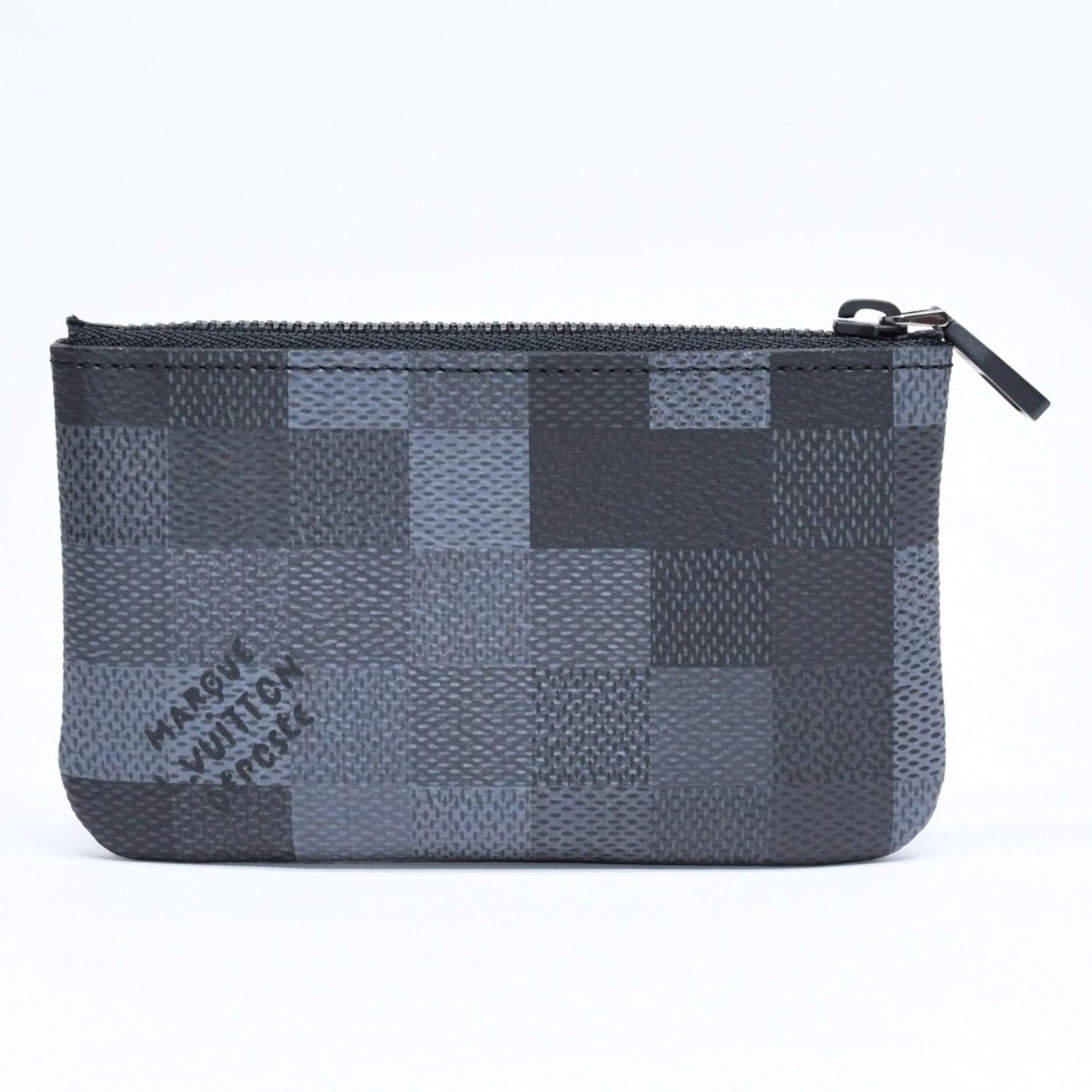 Louis Vuitton Coin Purse Damoflage Canvas Pochette Cles Black Gray — view 2