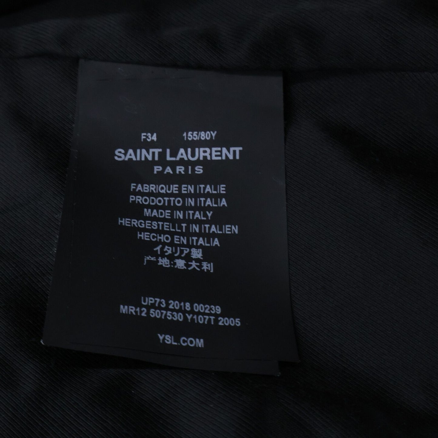 Saint Laurent Paris Corduroy Trench 34 Coat — view 5