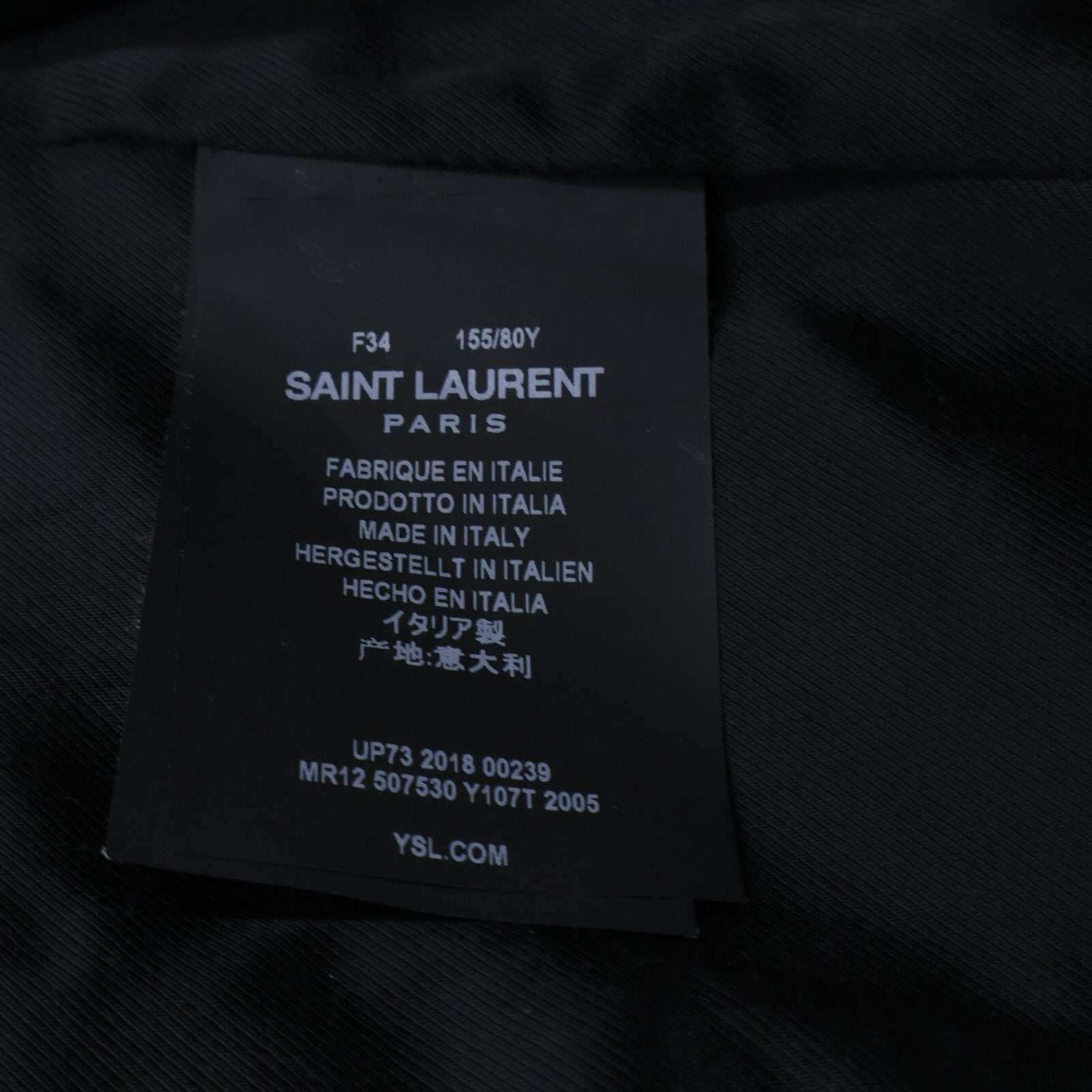 Saint Laurent Paris Corduroy Trench 34 Coat — view 5