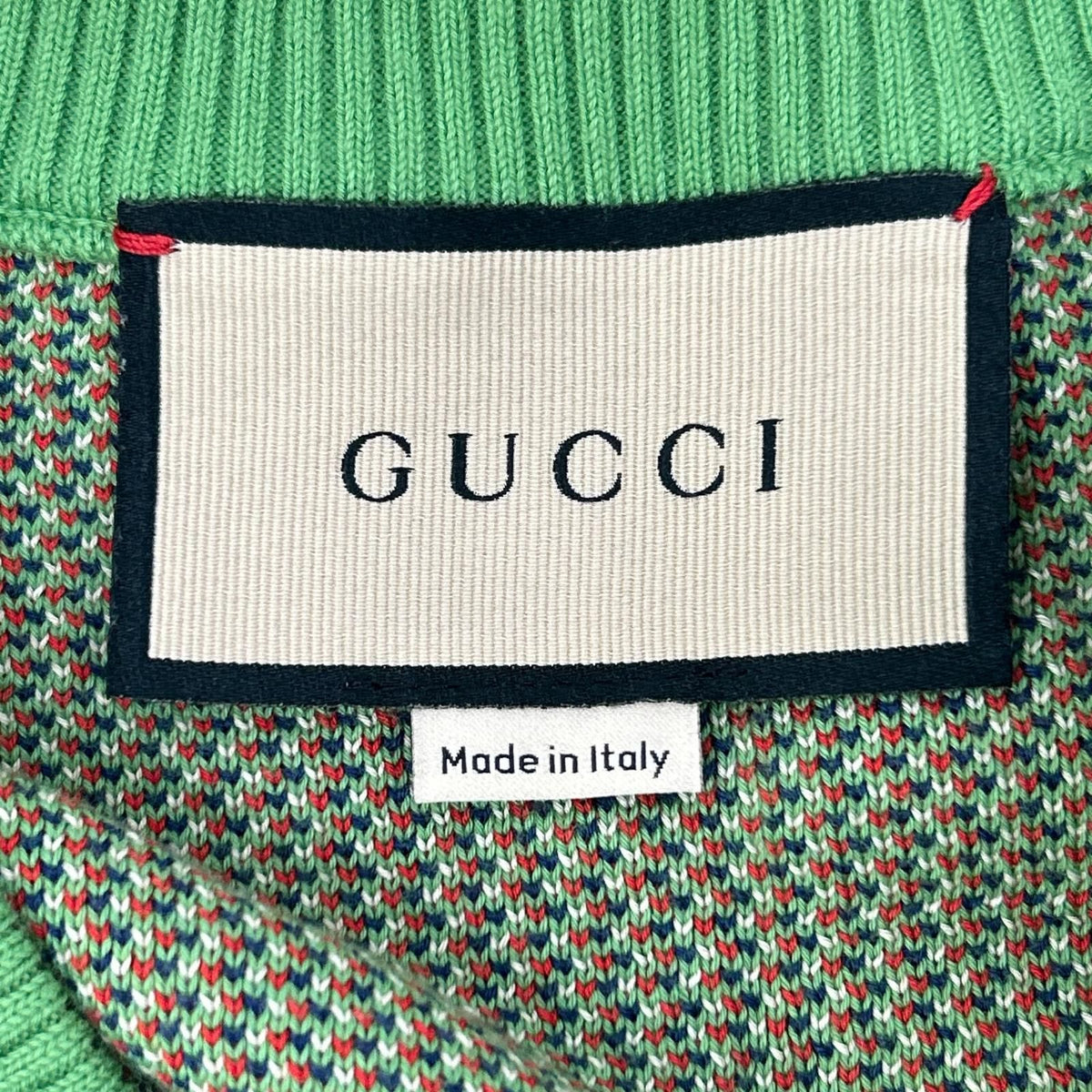 Gucci Green Argyle Knit Vest — view 3