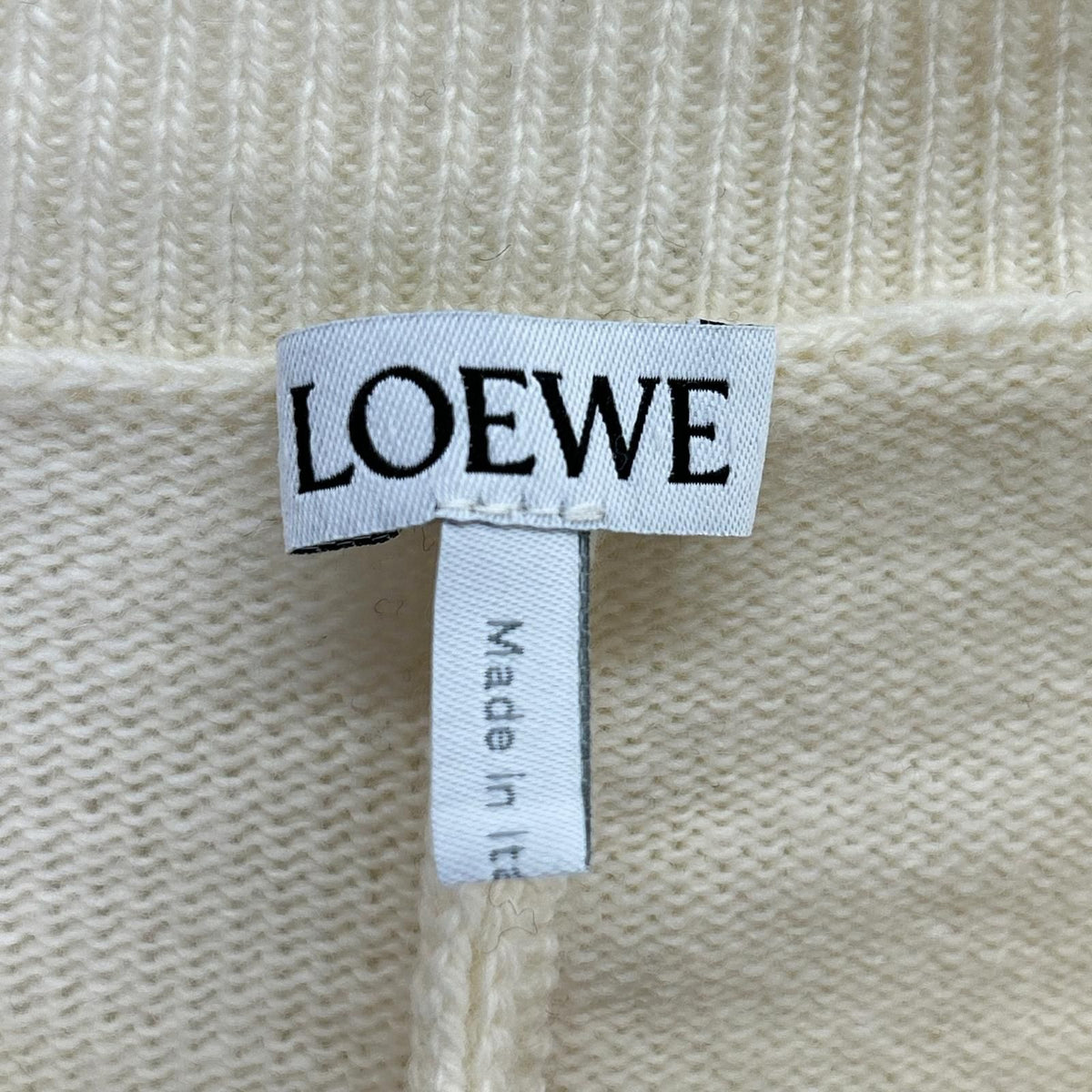 Loewe Ivory Herbarium Agram Neck Deformed Knit XS Sweater — view 3