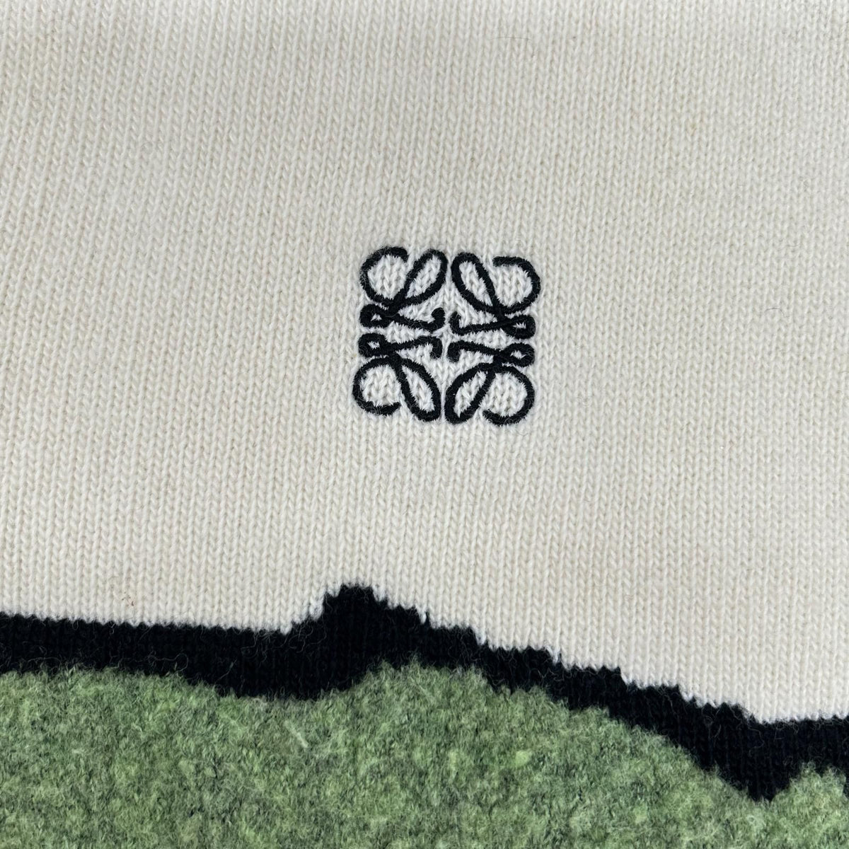 Loewe Ivory Herbarium Agram Neck Deformed Knit XS Sweater — view 6