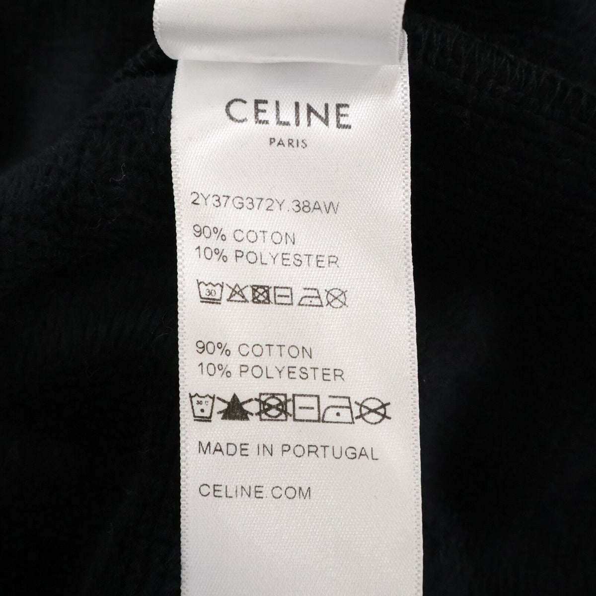 Celine Logo Embroidery Terry Pile Pullover Hoodie XL — view 4