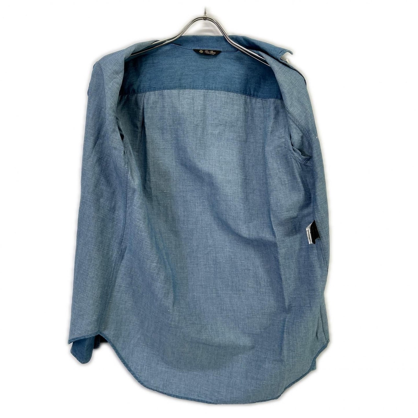 Loro Piana Light Blue Cotton Linen Shirt — view 3