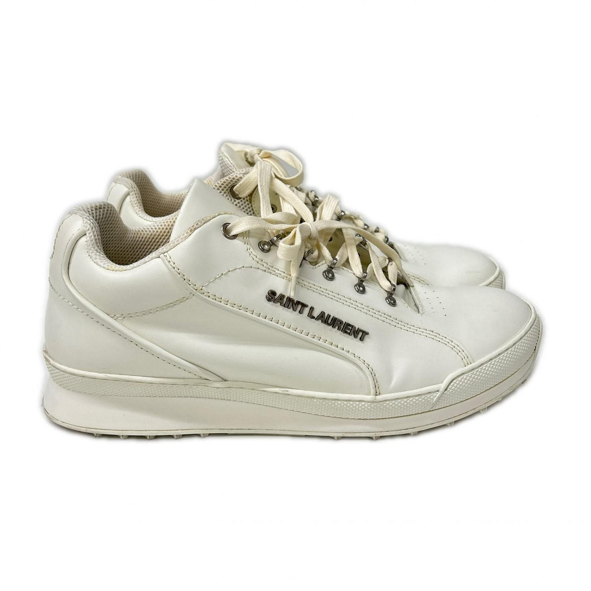 Saint Laurent Paris Jump Leather Sneakers — view 3