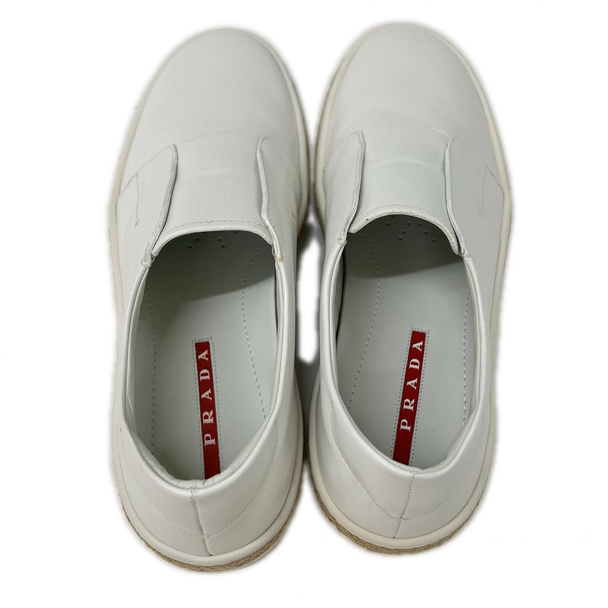 Prada Leather Espadrilles Sole Slip — view 5