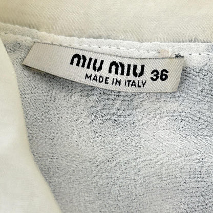 Miu Miu Lace Color Sleeveless Tweed Dress 36 — view 3